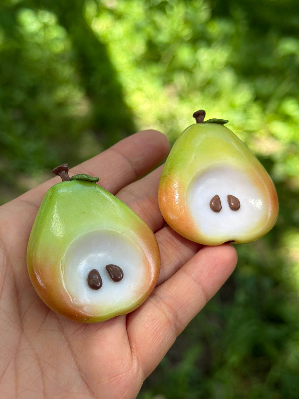 Handmade Pear Worry Stone 🍐