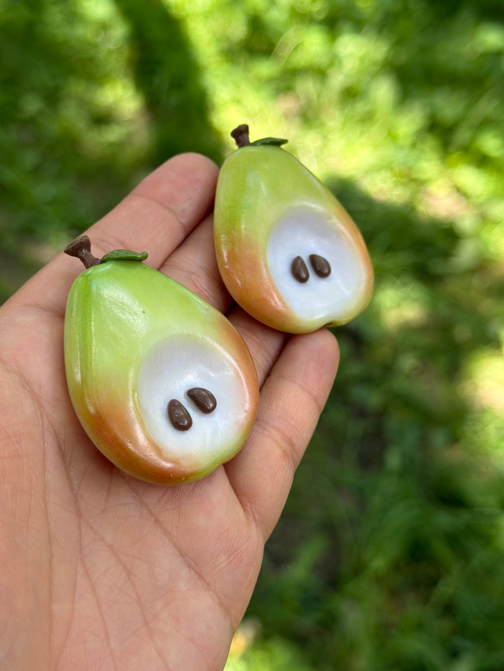 Handmade Pear Worry Stone 🍐