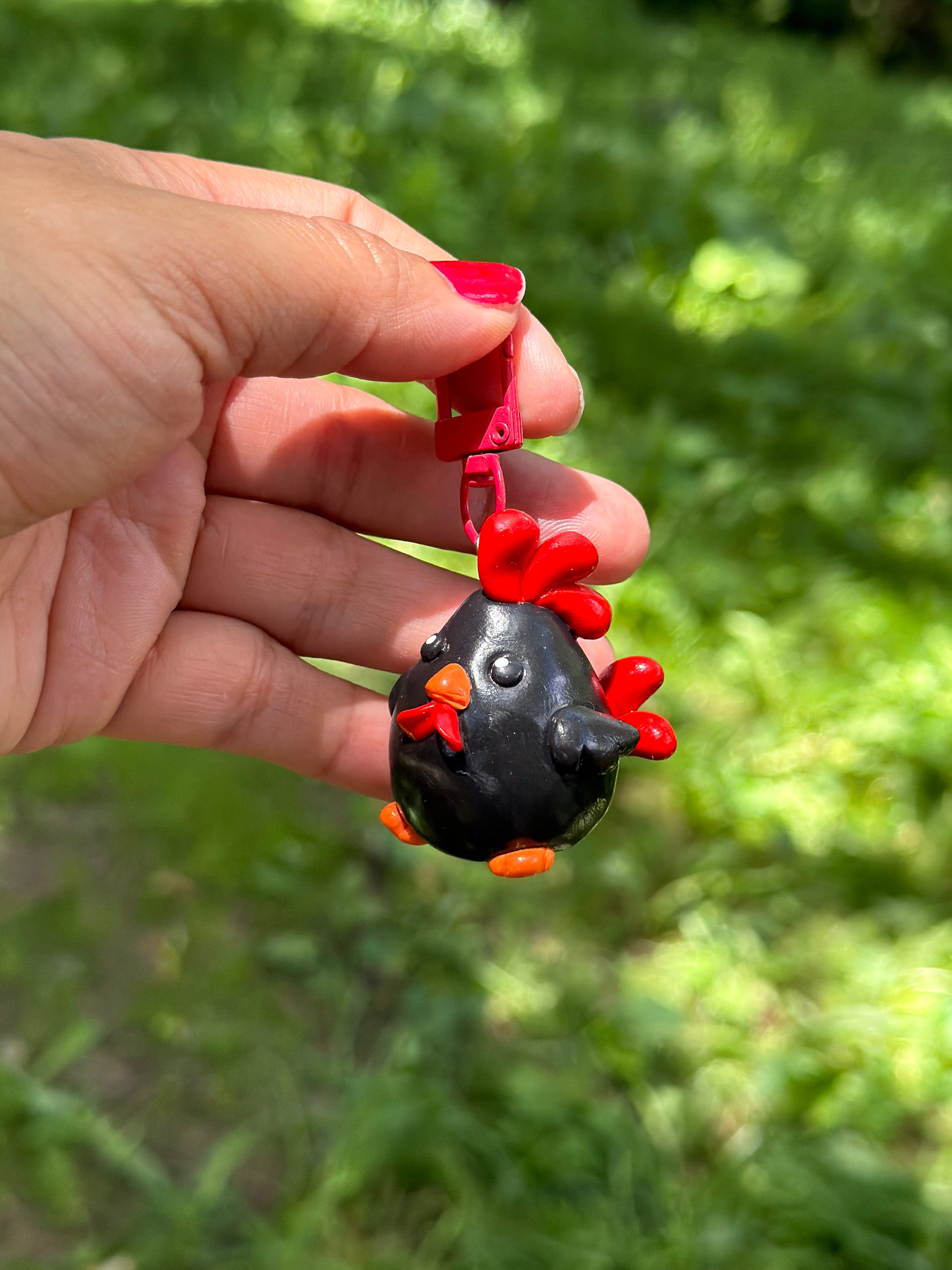 Cute Chicken Keychain