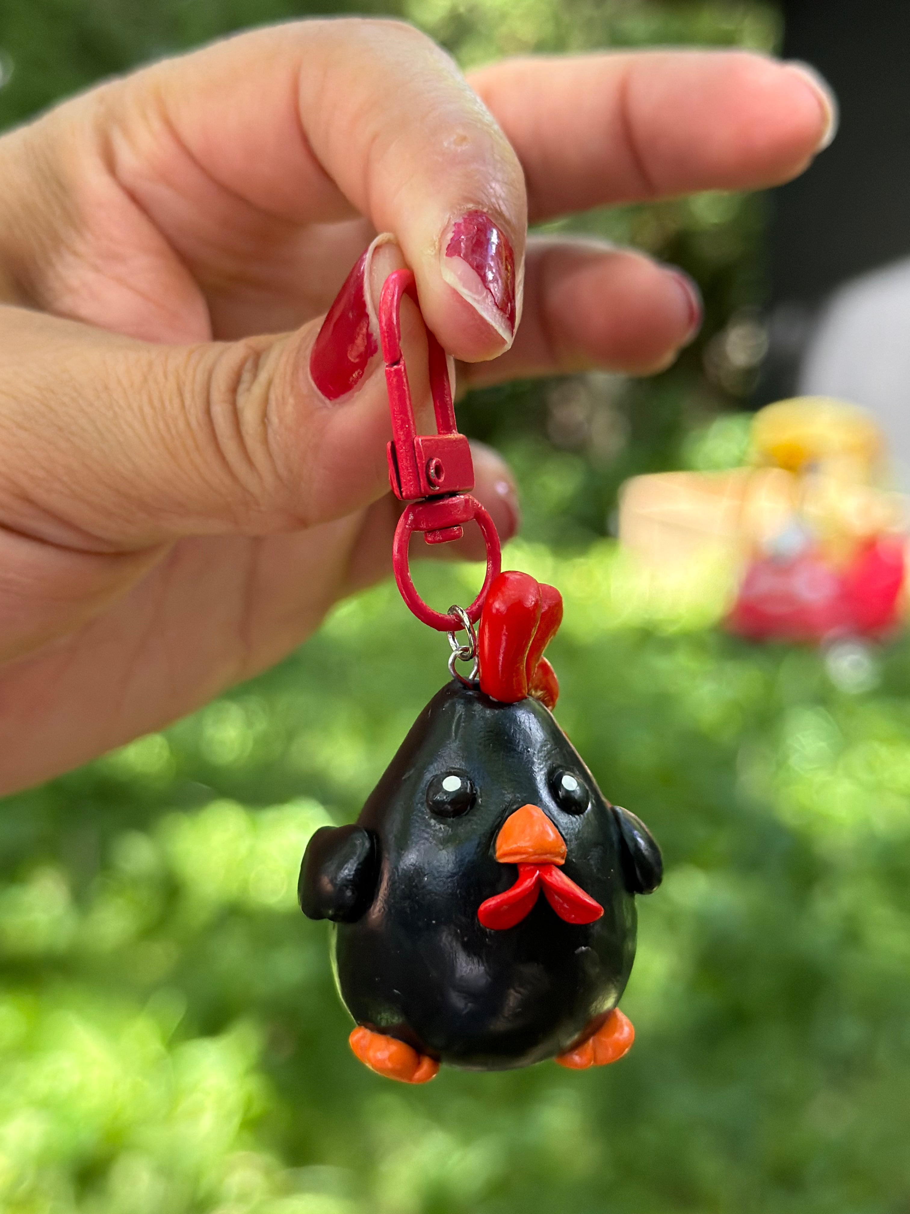 Cute Chicken Keychain