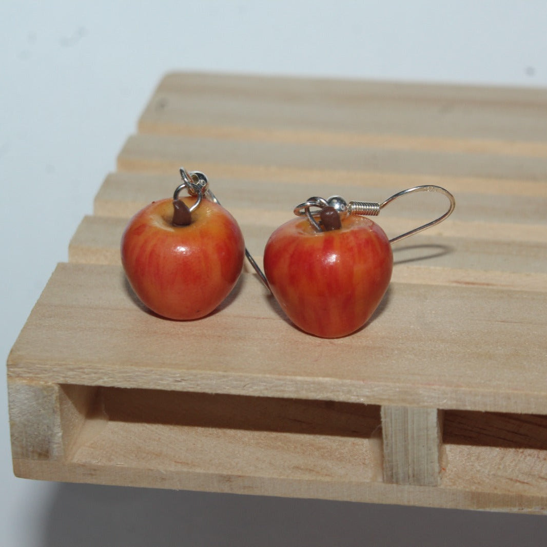 Handmade Apple Earrings 🍎