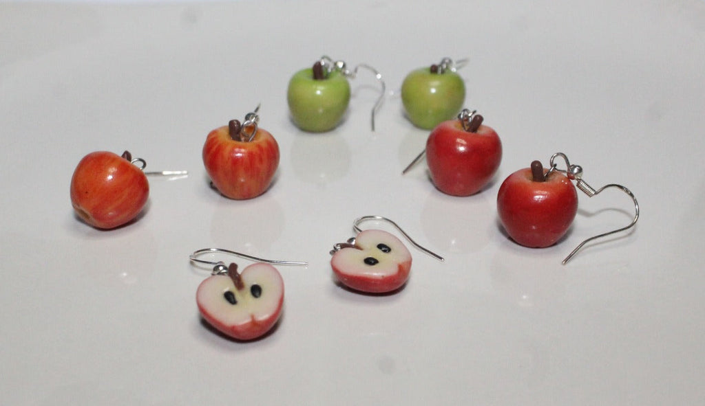 Handmade Apple Earrings 🍎