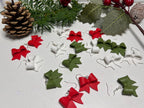 Handmade Christmas Bow Earrings