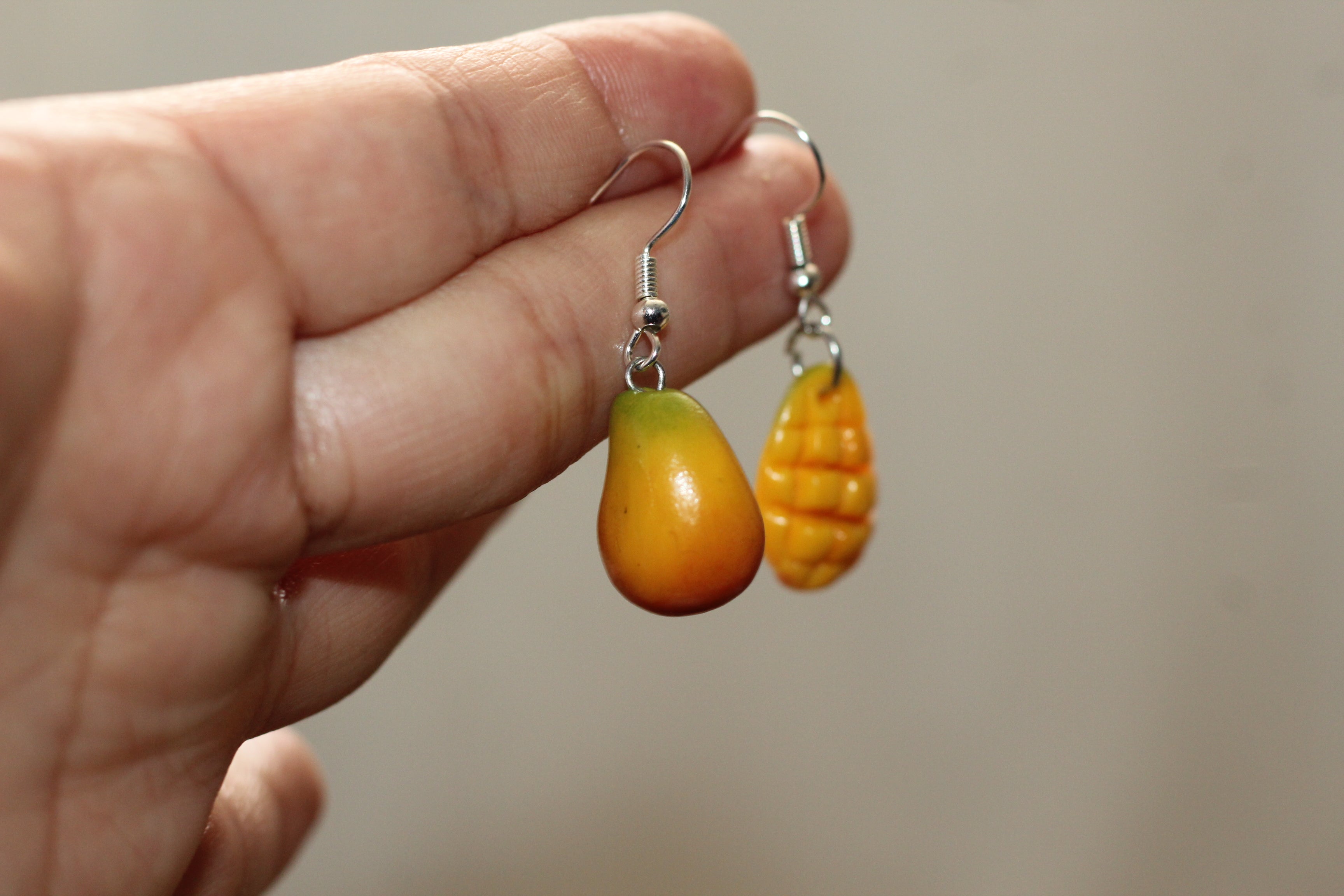 Mango Earrings Handmade