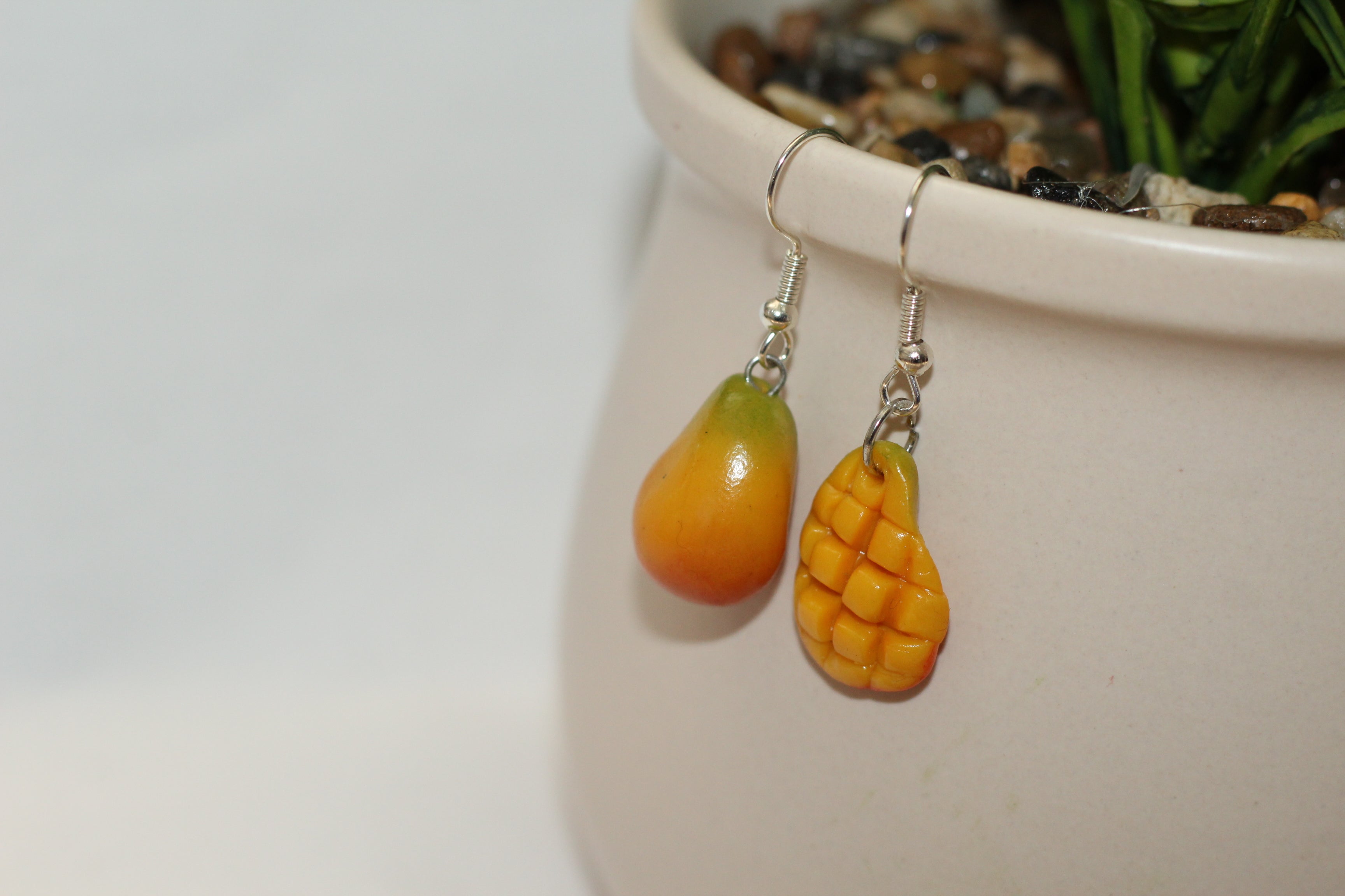 Mango Earrings Handmade