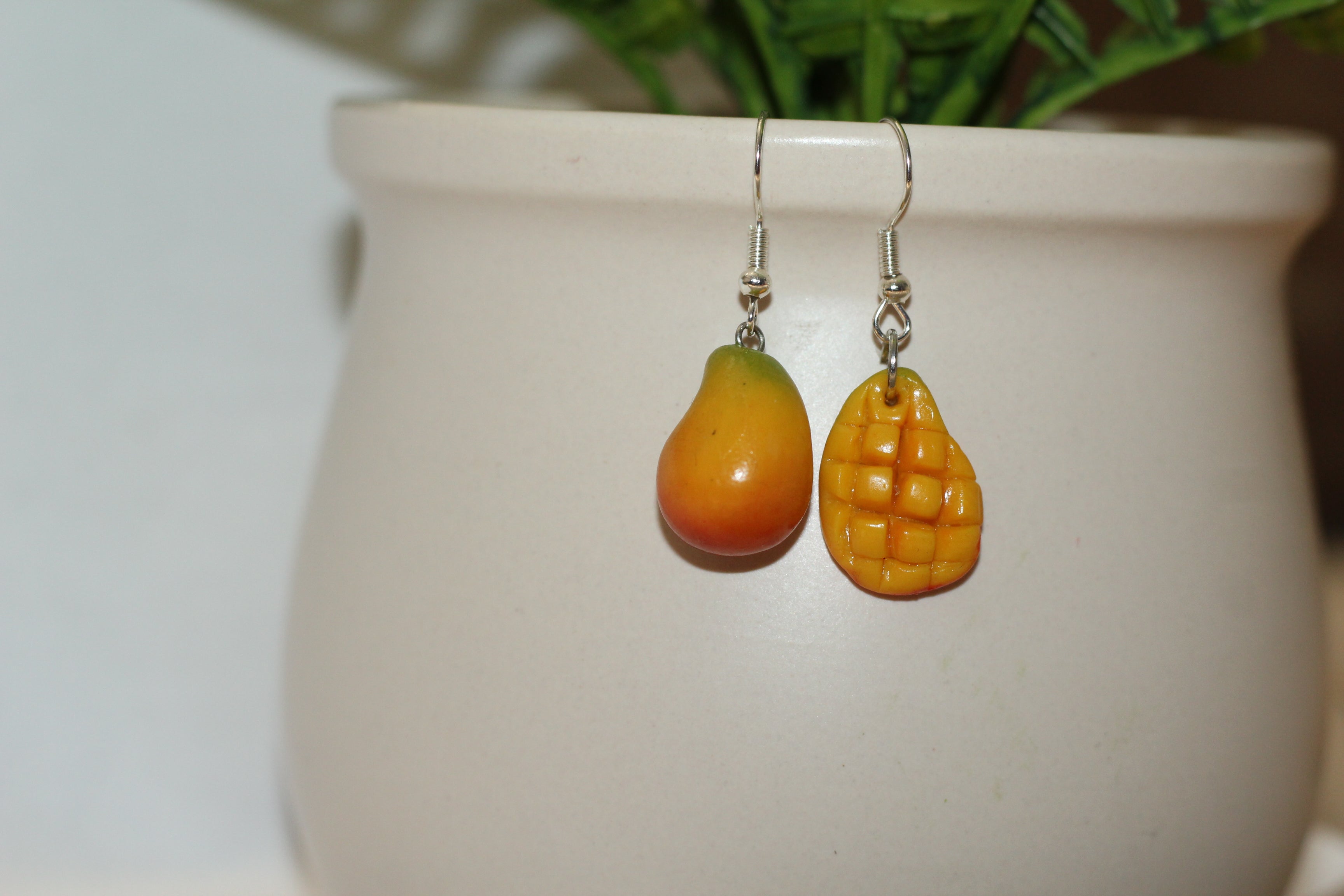 Mango Earrings Handmade
