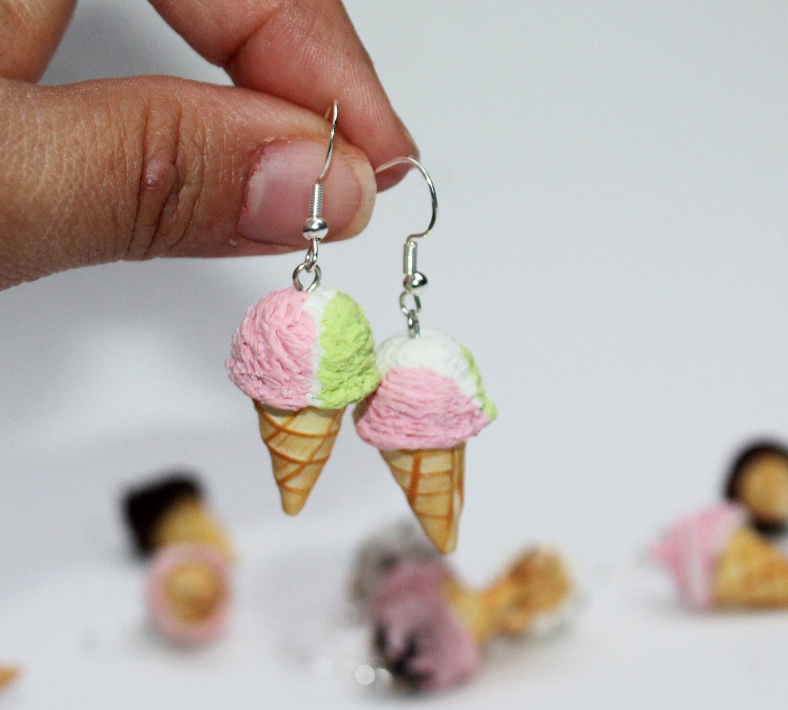 Mini Ice Cream Earrings